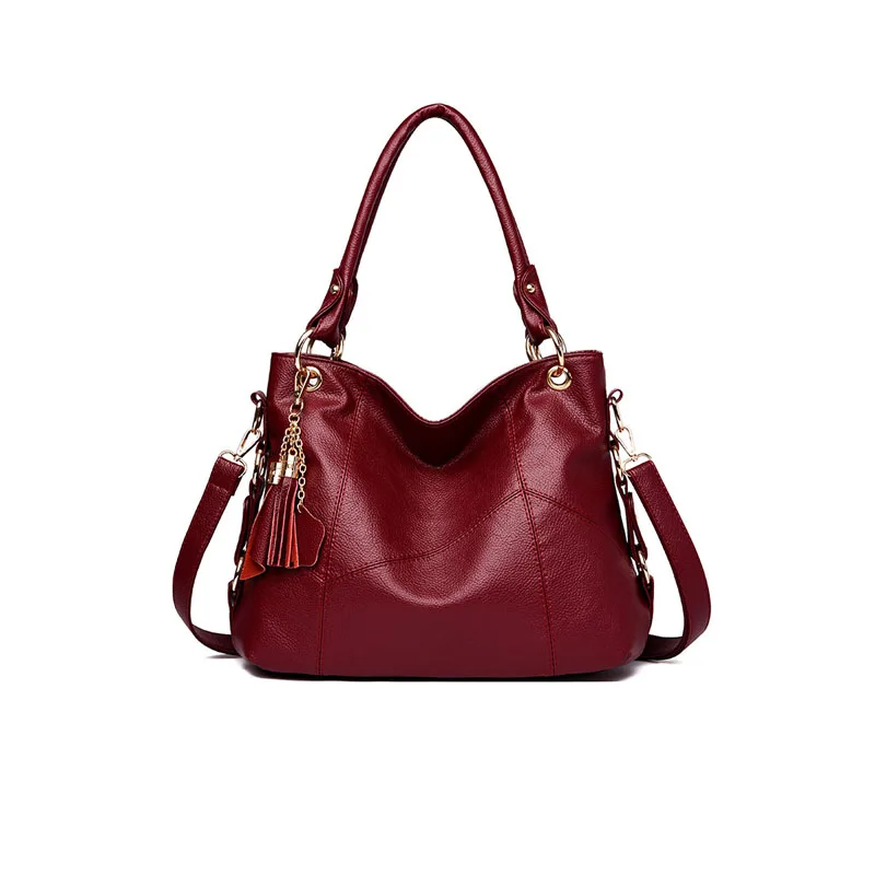 

2020 Large Capacity Tassel Shoulder Crossbody Bag Ladies Big Party Purse Tote Bags for Women Leather Handbags Messenger Bags