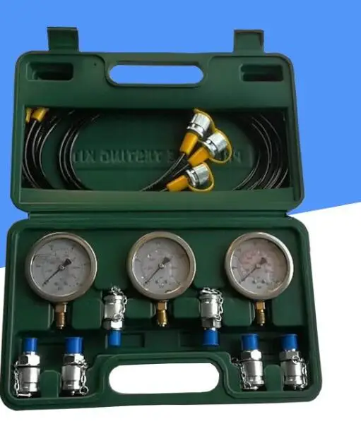 

Hydraulic Pressure Guage Test Kit For Excavator Portable Pressure Gauge Tools With Testing Point Coupling 630 Operating Pressure