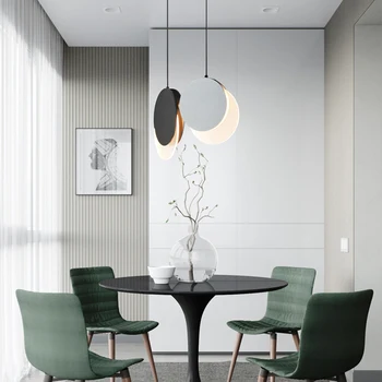 

Post-modern Simple Design Cross Shape LED Pendant Light Nordic Modern Bar Restaurant Glossy Stainless Steel Pendant Lamp