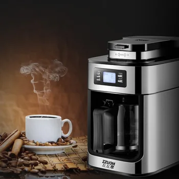 

2 In 1 Electric Drip Coffee Maker Automatic Coffee Bean Grinder Coffee Powder Machine 220V Kitchen Appliances Coffeeware