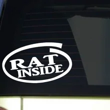 Крыса внутри " Широкая наклейка крысиная клетка мыши змеиное колесо обитания наклейка на компьютер