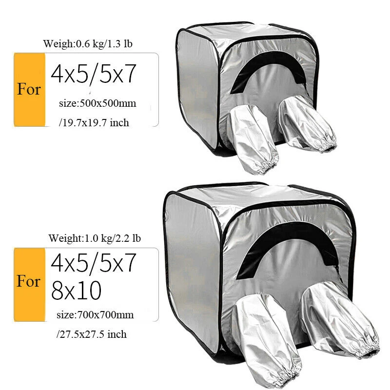 Proscope Darkroom 4X5 5X7 8X10 Borsa Per Tende Per Cambio Pellicola Per Fotocamera Di Grande Formato Piega Rapida Peso Leggero