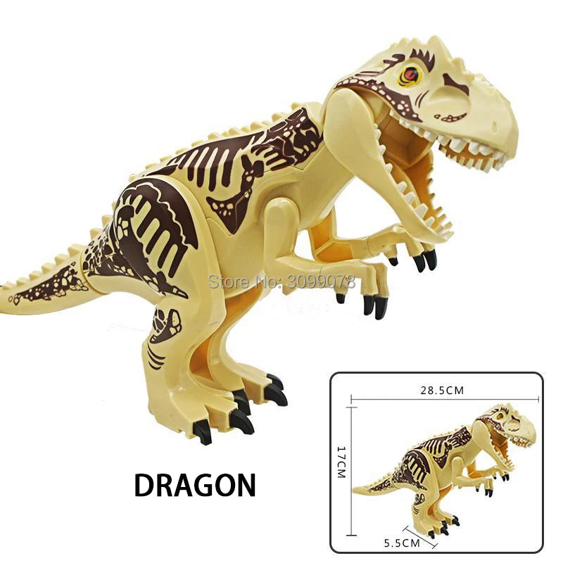 Строительные блоки фигурки динозавров кирпичи тираннозавр рекс динозавры для детей Dinosaurios Рождество