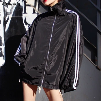 

Basic Jackets Women Summer Korean Fashion Loose New Sun Protection Ladies Coat Leisure Spliced All-match Student Thin Streetwear