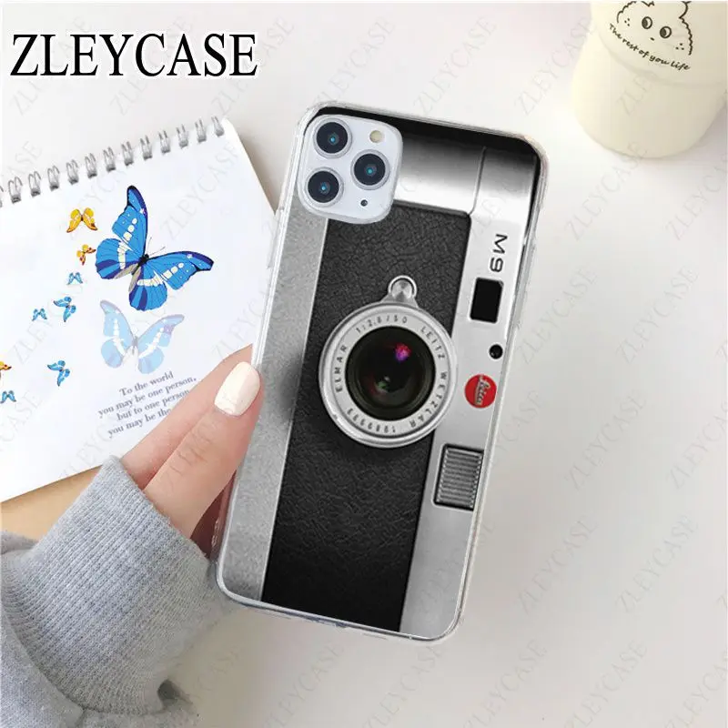classic retro Black silver camera