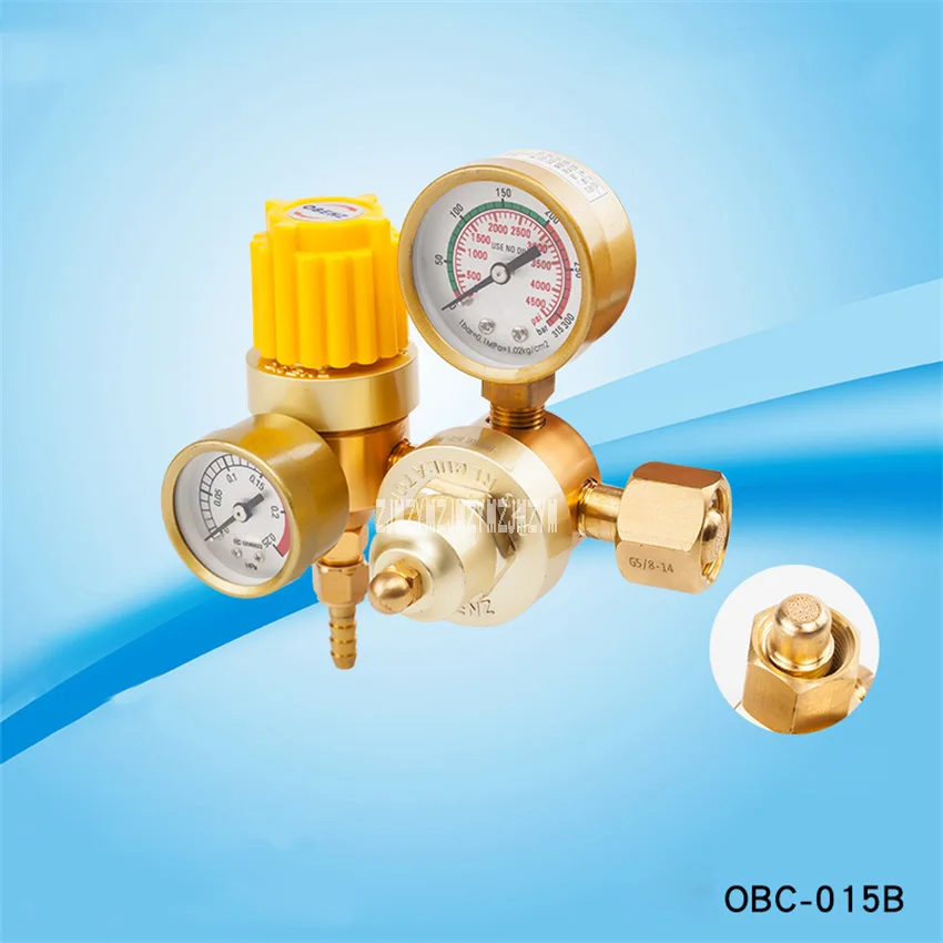 OBC-015B энергосберегающий газовый измеритель давления редукционный клапан дуговой сварочный аппарат аксессуары редуктор давления G5/8 15 МПа 8 мм 25л/мин