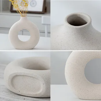 Modern Ceramic Vase for Dried Flowers Decoration Creative Art 5