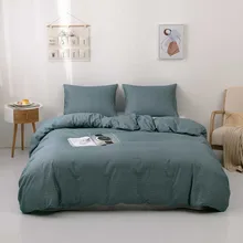 Duvet Cover Comforter Bedding Sets Kawaii Striped Plaid King/Queen/Twin Size Bedclothes Bed Sheet Pillowcase Bed Linen Set