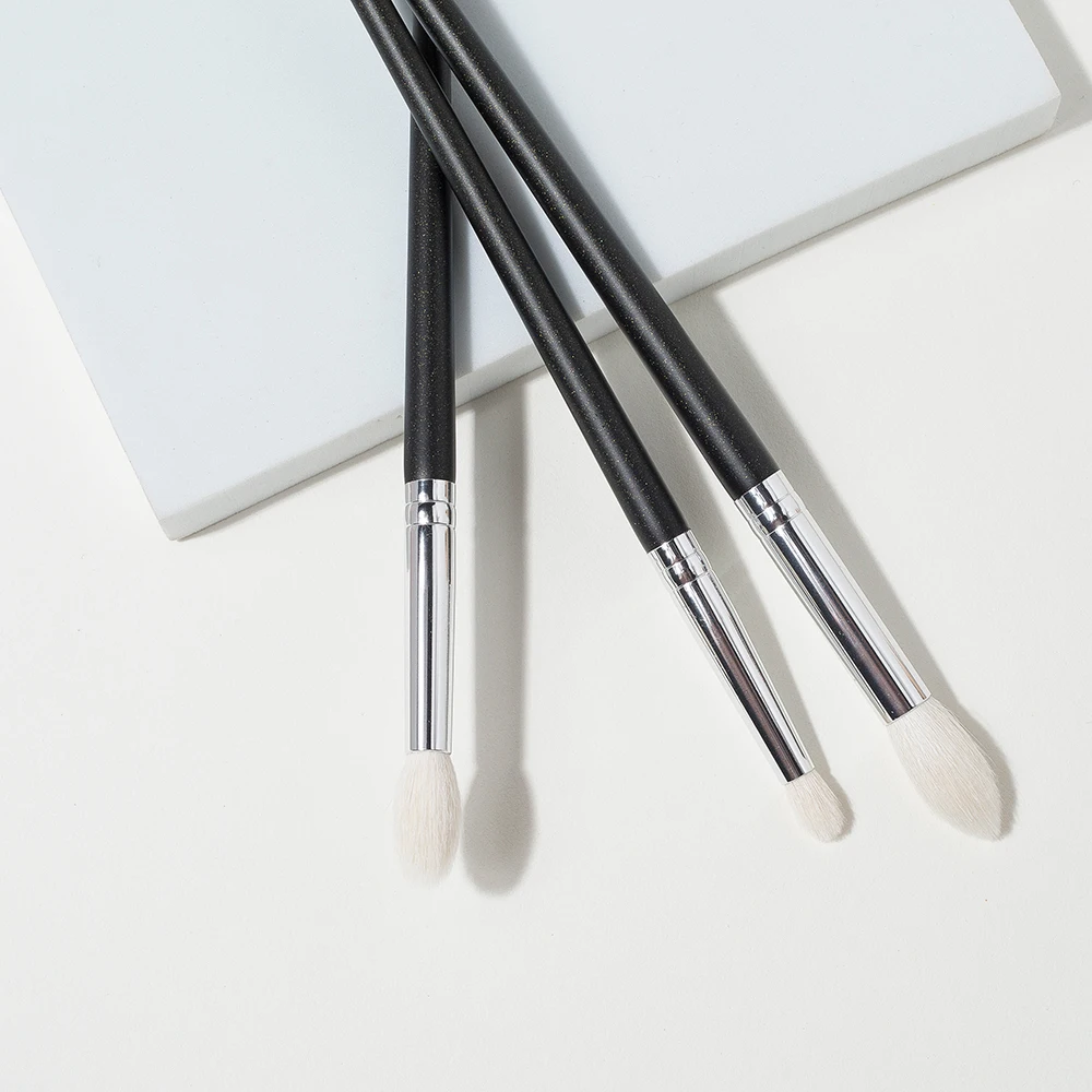 Makeup Brush Set Shinedo 3 Pcs Goat Hair Tapered Crease Blending Brush Eyeshadow Make Up Cosmetic Kit Maquiagem Smudge Eye Makeup Brushes