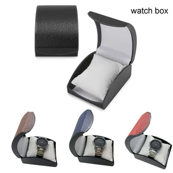 

Faux Leather Pocket Watch Box Gift Box Pocket Watch Chain Women Jewelry Box For Pocket Watch Men Wristwatch Box Container