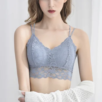 

Girl Wrapped Chest Breathable Sling Lace Bras Underwear Women Tube Top Summer Lace Bras，