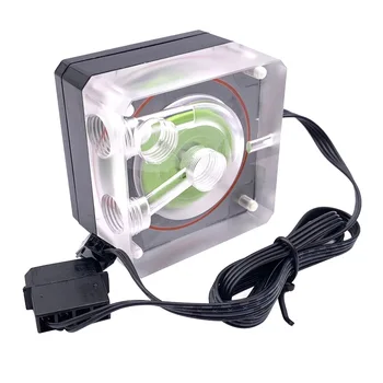 

Low Noise Input Output 500L/P Flow Plastic Easy Install CPU Water Pump For Cooling System Computer Base Fan PC G1/4 Thread