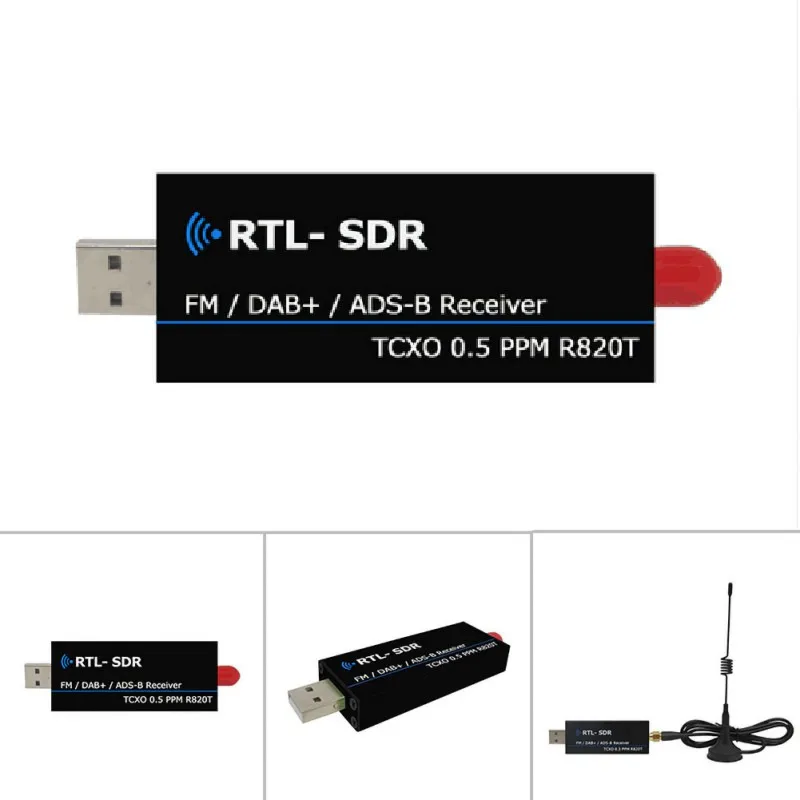 RTL2832u RTL SDR Receiver R820t2 USB Dongle RTL-SDR With 0.5ppm TCXO SMA MJZSEE A300U usb tuner receiver diy kits
