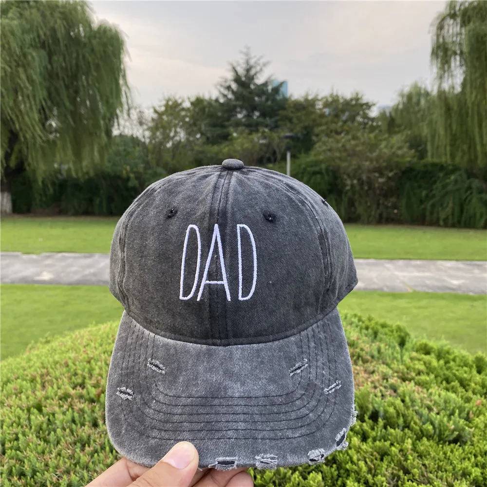 Couples Embroidery Dad Mom Baseball Caps For Men Women Fashion Black Washed Denim Snapback Cap Hip Hop Dad Hats Unisex Gorras 3