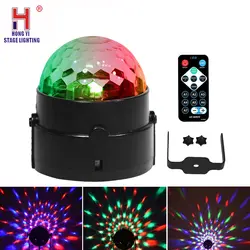 Led хрустальный магический шар 3 Вт мини rgb Сценическое освещение лампы Party Дискотека DJ Light Show lumiere США/ ЕС Plug