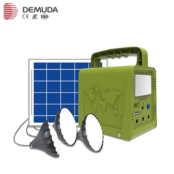 

Portable small solar light system Green lighting kit, solar panel system for home outdoor camping