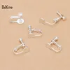 BoYuTe 20Pcs Metal Brass No Pierced Ear Clip with 8MM Blank Base Diy Earring Settings Jewelry Accessories Parts ► Photo 3/6