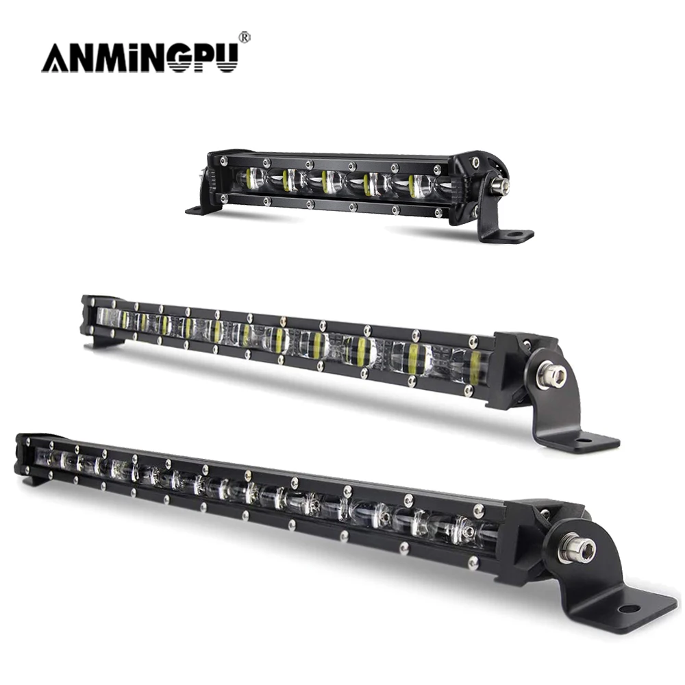 Светодиодная балка ANMINGPU 12 В 24 6D 7 дюймов 13 20 светодиодсветильник фара для