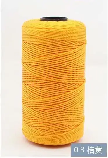 mylb 1Pc=100g 39 Colors Polypropylene Sewing Thread Cotton Rope Wedding Braided Cord Macrame Artisan yarn to bag hat handmade - Цвет: 3