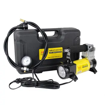 

140PSI 40L/min Car Tire Inflatable Pump 150W 12V Portable Single Cylinder Air Compressor With LED Light for Car Emergency