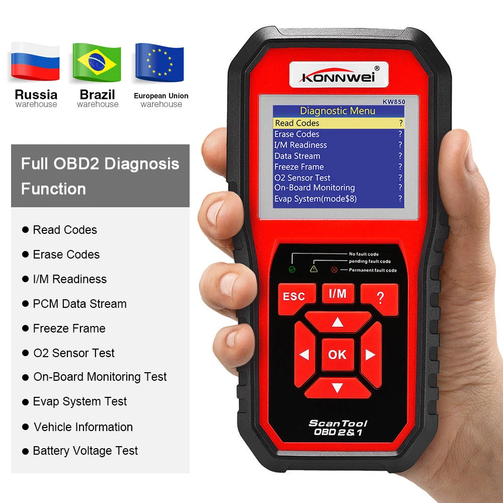 OBD2 Auto Diagnostic Scanner Tool Car Engine Code Reader Scan Diagnosis Acessories for BMW Volvo Peugeot Mercedes Benz Toyota VW