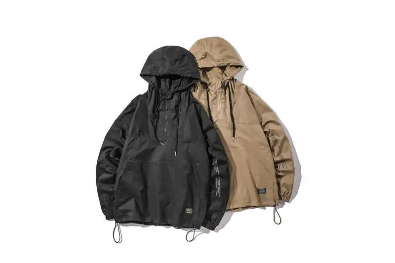 

City Where the Product 2020 Spring New Style Back with Numbers Printed MEN'S Anorak
