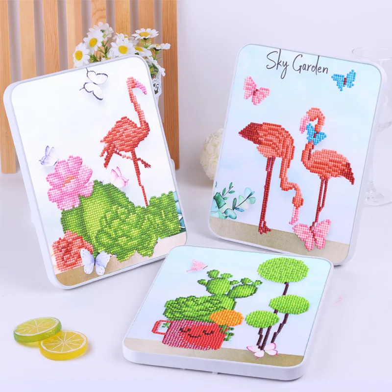 

20*25cm Children DIY Diamond Painting Kit Cartoon Animals Diamond Painting With Rectangle Frame Handmade DIY Education Toys