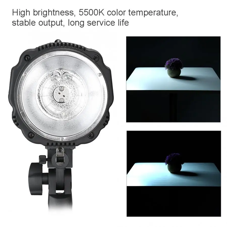 NiceFoto TB-250 250W 5500K GN55 Фотостудия Flash Light 50W Slave Bulb Studio Flash Lamp