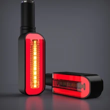 LED Motorcycle Turn Signals Stop Signals Motorcycle Flasher Blinker Turn Signal Indicators Universal M10 Brake Light Built Relay