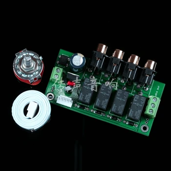 

3 channel &4 channel audio source switch finished version Use the OMRON relay version