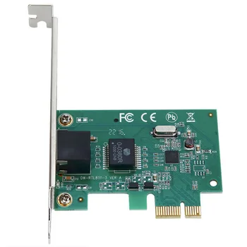 

PCIe network card fully shielded gold-plated interface DIEWU PCI-E Gigabit network card RTL8111E wired home desktop 1000M
