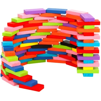 

200PCS Rainbow ino Wooden Building Blocks Infants and Young Children Early Education Educational Toys