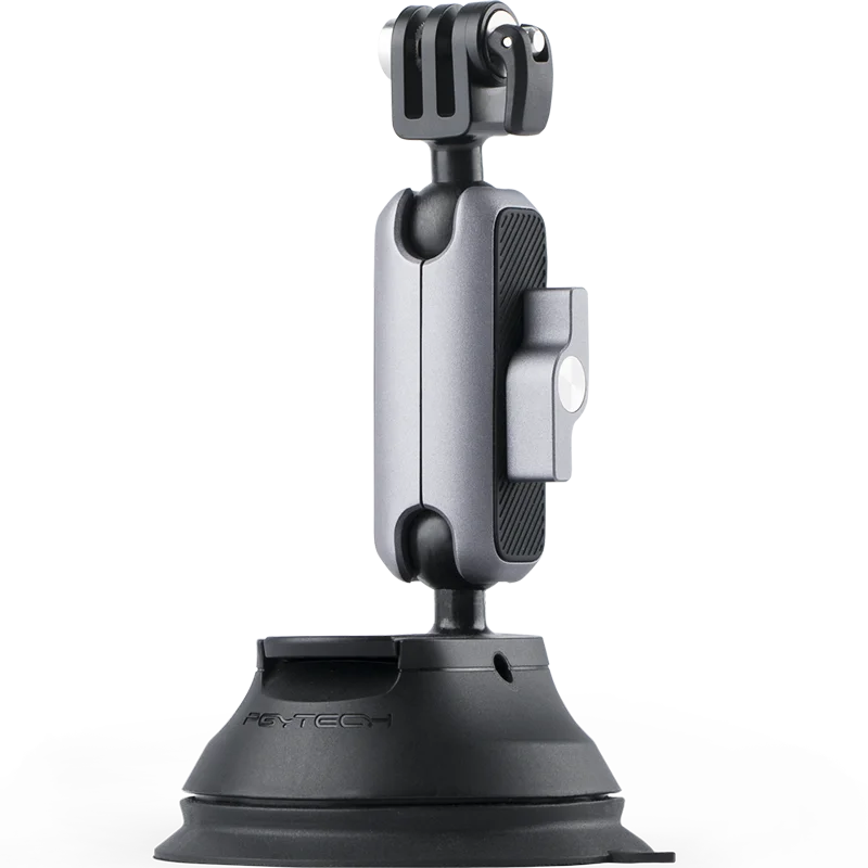 PGYTECH экшн Камера Osmo карман присоски Крепление для DJI автомобиля присасывательный диск Стекло 4K видео 3-осевой карданный стабилизатор для экшн-камеры Gopro Hero 8 - Цвет: Черный цвет