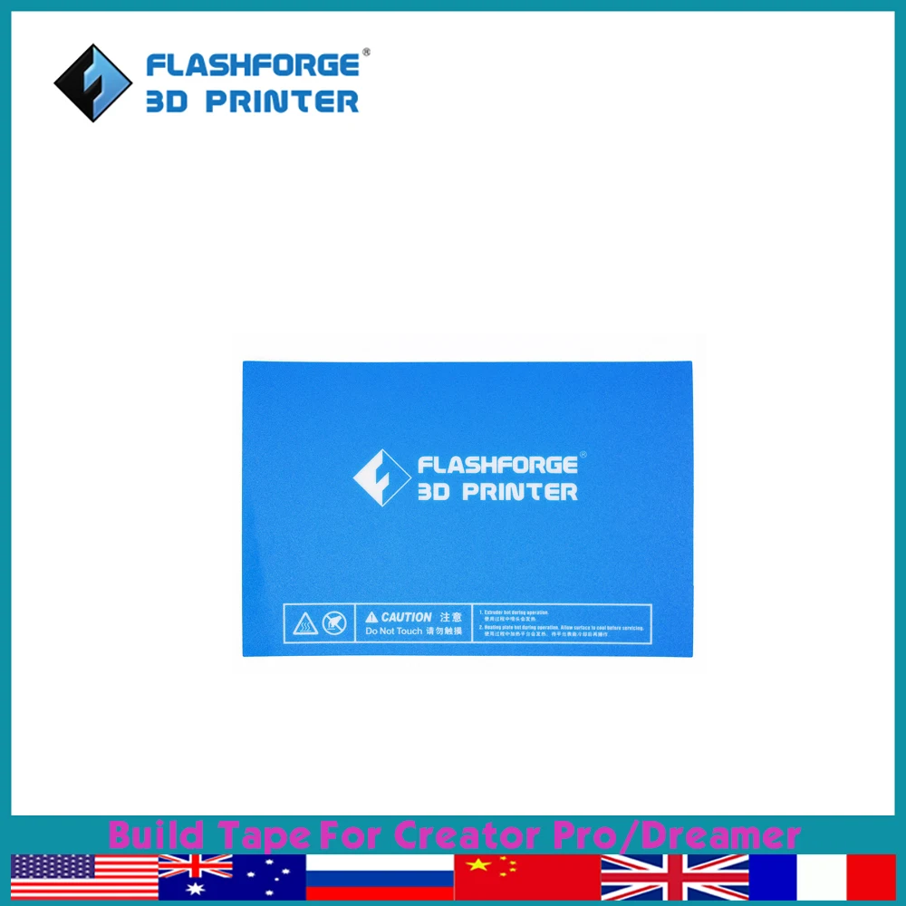 Accessori Per Stampanti 3D Flashforge 5 Pezzi Nastro Di Costruzione Per Creator Pro Dreamer Inventor Building Plate Tape Parti Della Stampante 3D