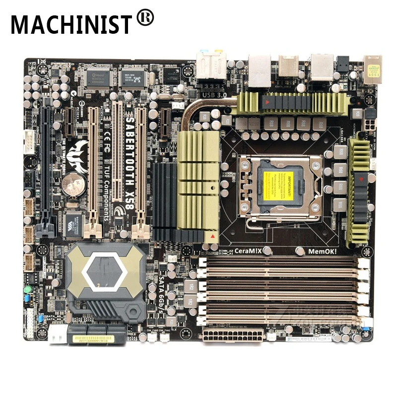 

For ASUS SaberTooth X58 Desktop motherboard Intel X58 LGA 1366 ATX DDR3 24GB SATA3.0 USB3.0 100% fully Tested Free shipping