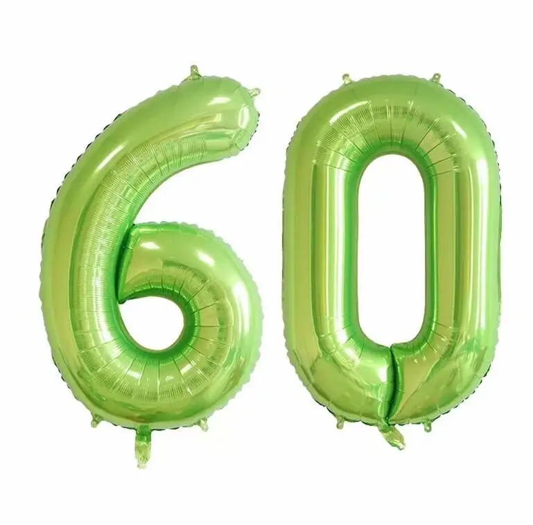 40 дюймов Розовый Синий Зеленый Фиолетовый номер 16 18 20 21 30 40 50 60 для взрослых день рождения украшение цифровой Globos товары для комнаты