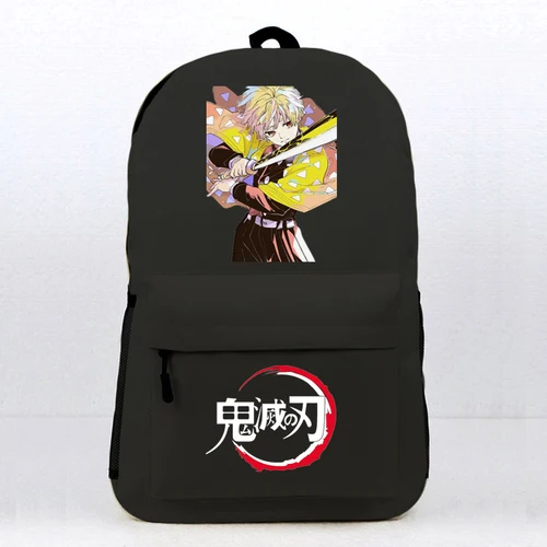 Black gmzr9 Demon Slayer Kimetsu No Yaiba Kamado Tanjirou Nezuko, рюкзак для косплея, школьная сумка на плечо, рюкзак для ноутбука, рюкзак для путешествий, подарок - Цвет: Black gmzr9