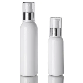

New 100ml White Plastic Spray Lotion Bottle Women Travel Makeup Empty Perfume Container Refillable Bottles for Cosmetics