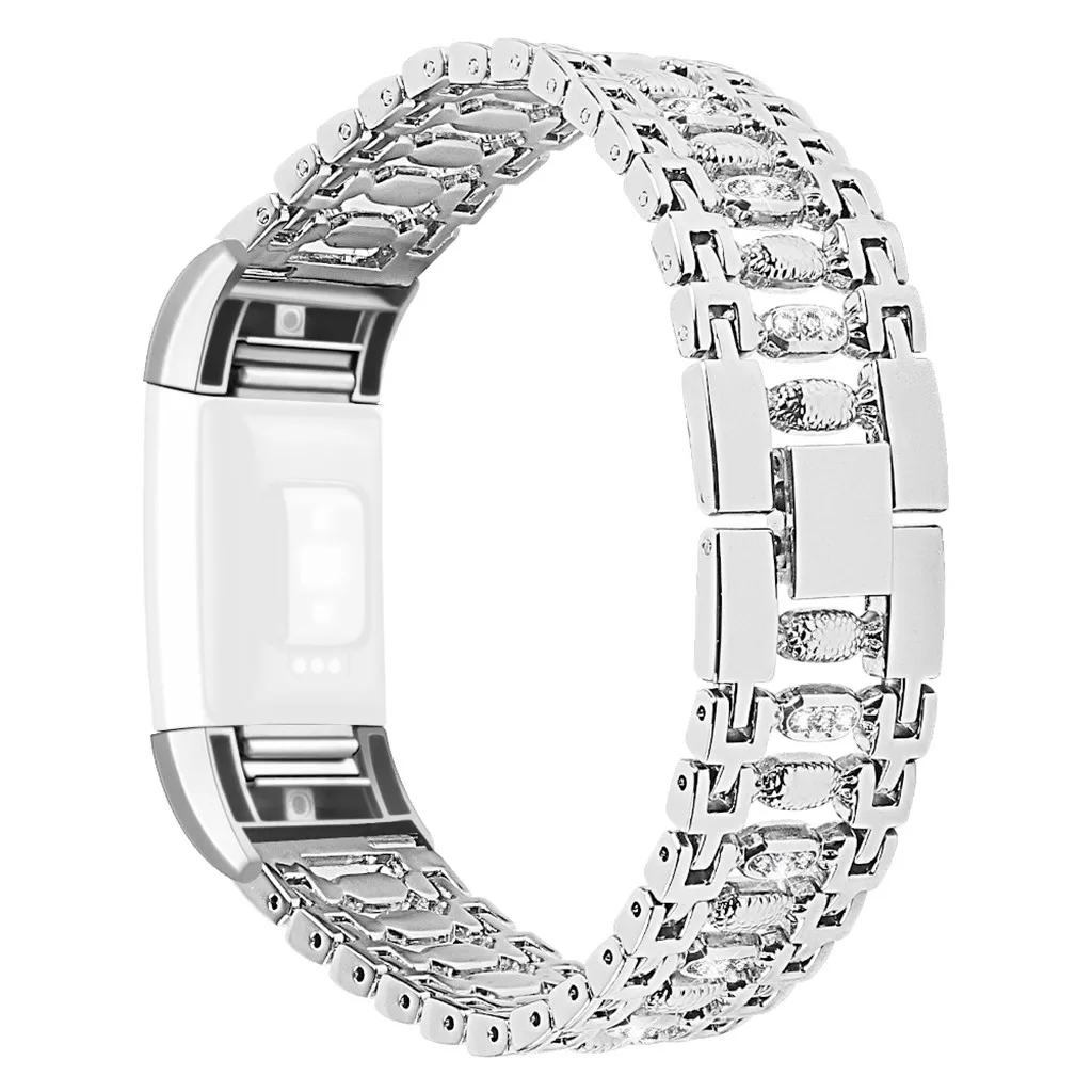 Новые Ремешки для наручных часов Замена Bling металлический браслет из нержавеющей стали ремешок для умных аксессуаров повседневные Ремешки для наручных часов
