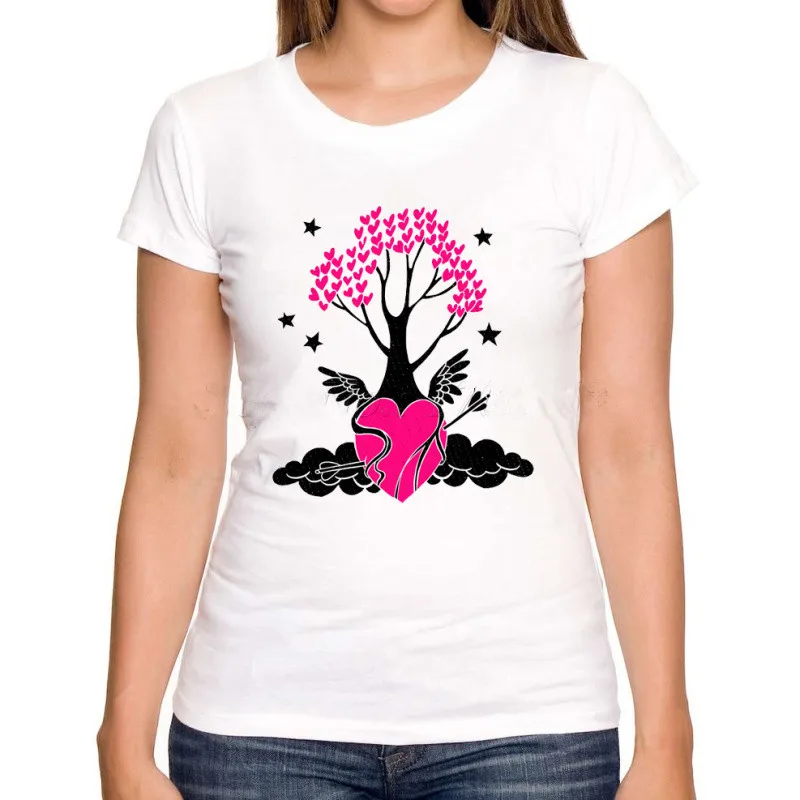 Creative-Design-Dollar-Money-Love-Tree-Forest-Spirits-Sumi-e-Women-T-shirt-Colorful-Printing-Casual (1)