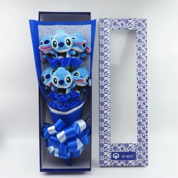 

Hot sale Lovely Stitch Plush Toys stuffed animals dolls Cartoon Bouquet Valentine's Day Christmas birthday Wedding gifts