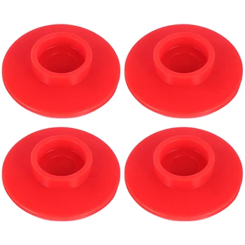 

4PCS Universal Washing Machine Mats Washer Anti-Vibration Pads Foot Pads Anti-Skid Pads (Red)