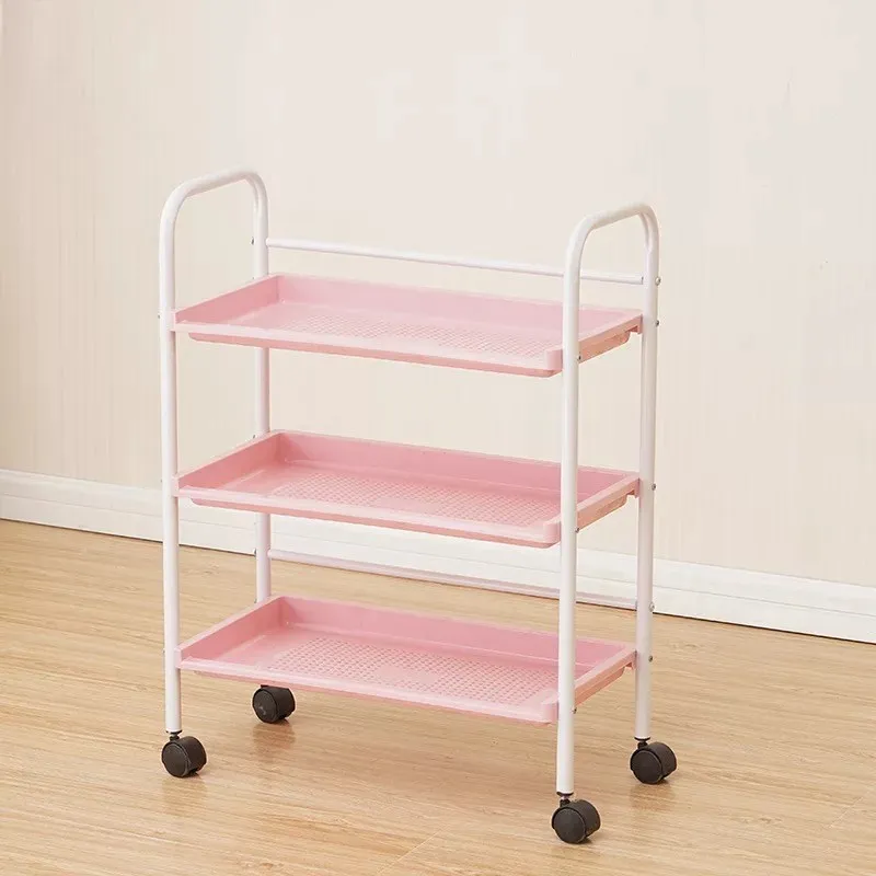 

2018 New Style Academy Hotel Cupping Small Car Beauty Barbershop Cabinet Trolley Tray Hand Push Type Makeup