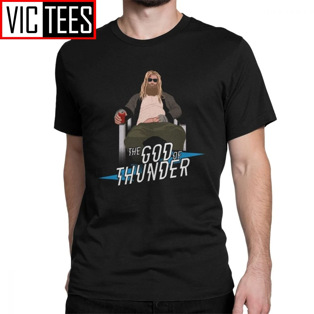 

The God Of Thunder Fat Thor T-Shirt Men Chubby Humor Avengers Beer Marvel 100 Premium Cotton Tee T Shirts Graphic Tops