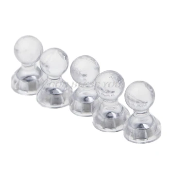 

6pcs Transparent Colorless Magnetic Push Pins - Perfect Magnets for Fridge, Calendars, Whiteboards, and Maps Drop Shipping