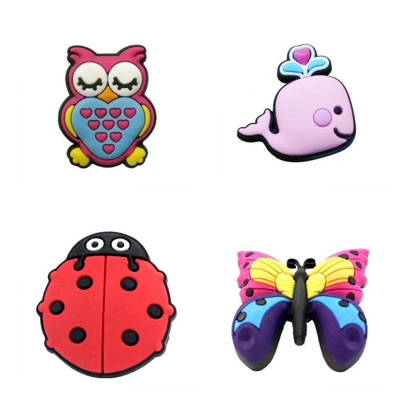 1 шт. подвеска бабочка для обуви из ПВХ|shoe buckle|charms shoes accessoriespvc shoe charms |