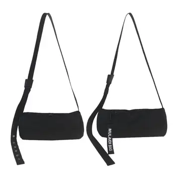 

New Fashion Shoulder Bags Waterproof Crossbody Nylon Cylinder Shape Messenger Pack Travel Handbags Korean Style for Boys Girls