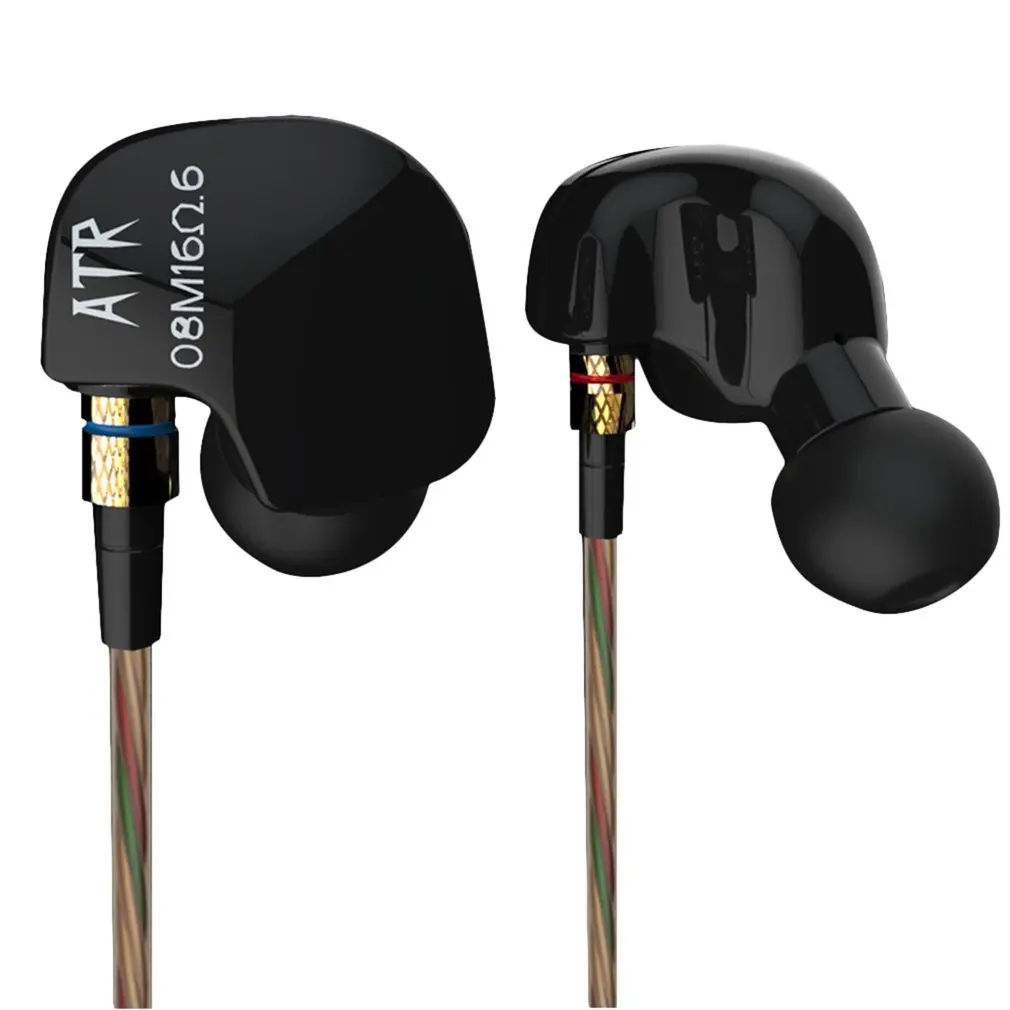 no microphone Original KZ HiFi Sport Earphones ATR Copper Driver 3.5mm In Ear Headset Stereo Super Bass Noise Isolating With Microphone - Цвет: no microphone
