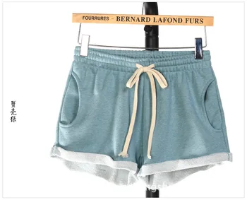 

Waist Stretch Jeans Women Summer Gray Fashion Denim Shorts Casual Slim Vintage Crimping
