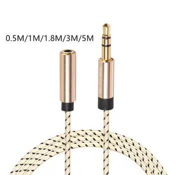

3.5 Mm Audio Extension Cable Male To Female Jack Aux Stereo Microphone Headphone Connector Extension Cord Cable Dropshipping